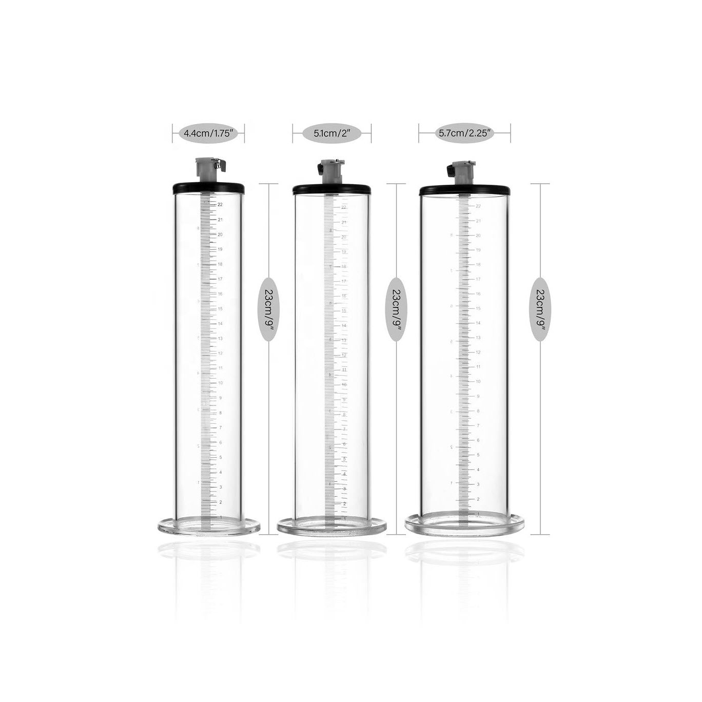 Acrylic Flared Base Penis Pump Cylinder